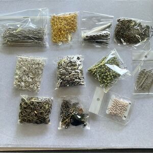 Jewelry Making Supplies Kit with Gold and Silver Components